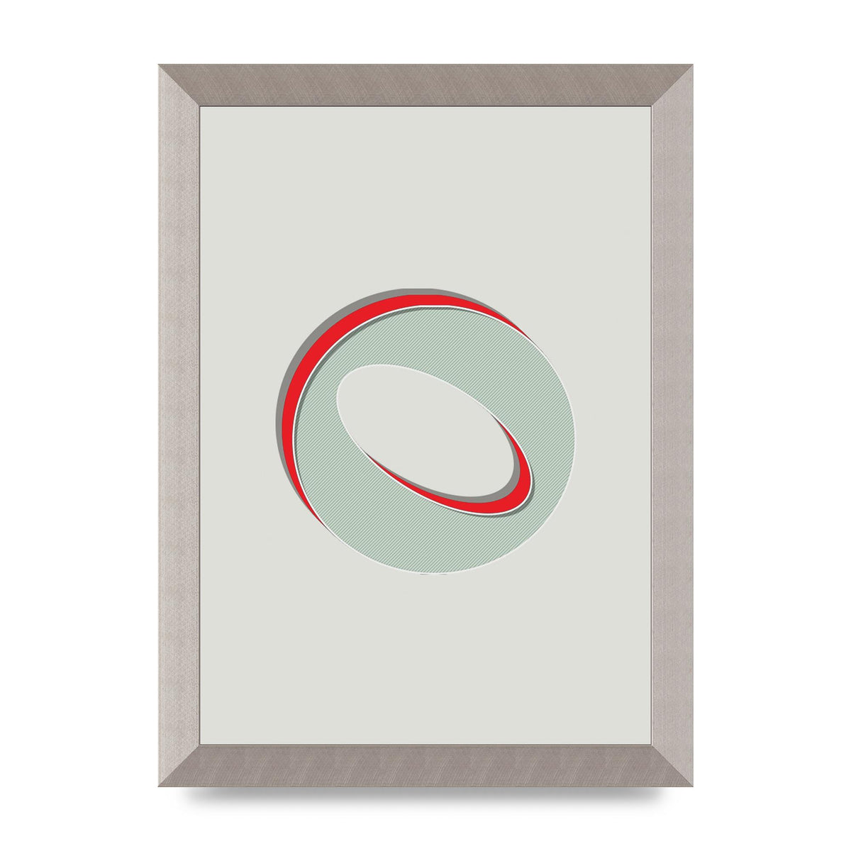 Mix Match Number 0" Printed Poster - A4 framed