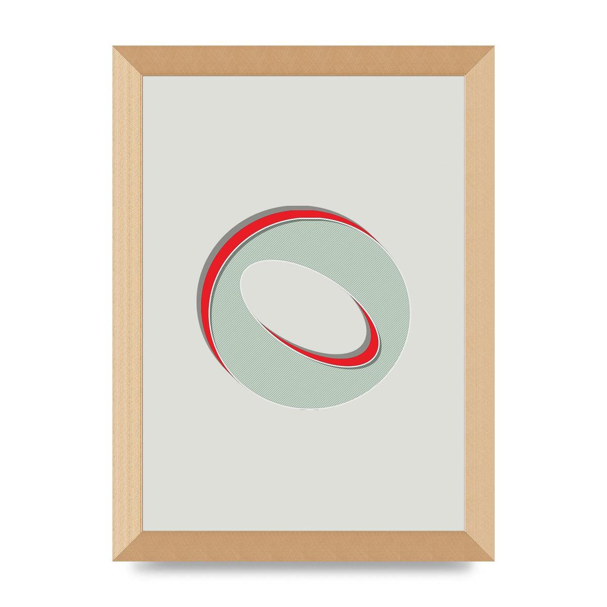 Mix Match Number 0" Printed Poster - A4 framed