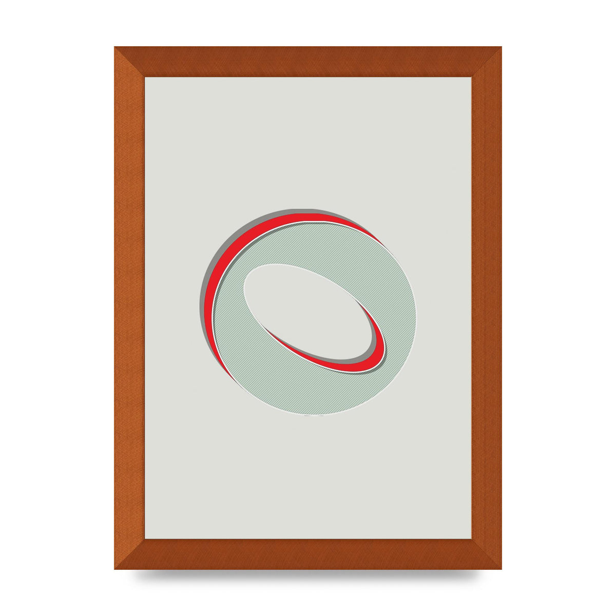 Mix Match Number 0" Printed Poster - A4 framed