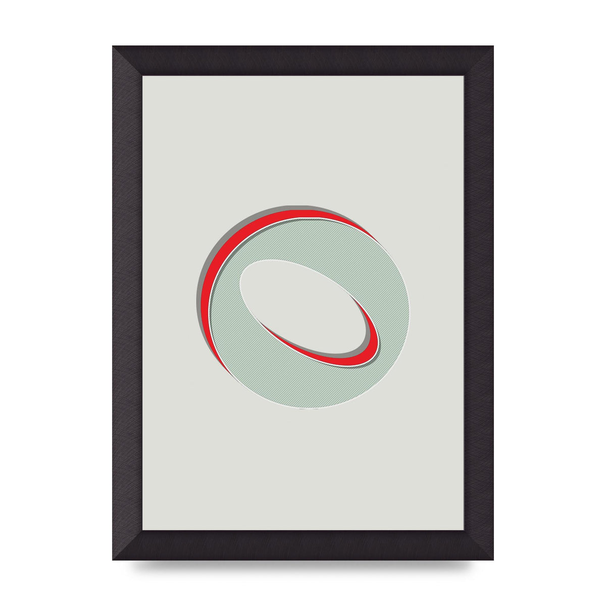 Mix Match Number 0" Printed Poster - A4 framed