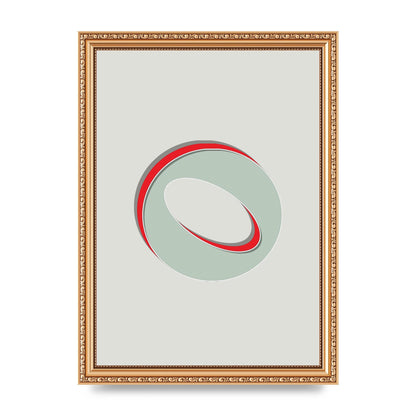 Mix Match Number 0" Printed Poster - A4 framed