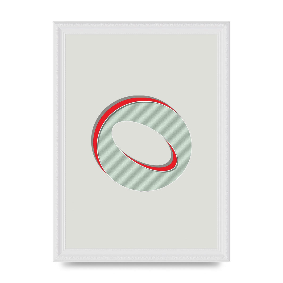 Mix Match Number 0" Printed Poster - A4 framed