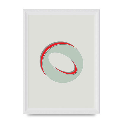 Mix Match Number 0" Printed Poster - A4 framed