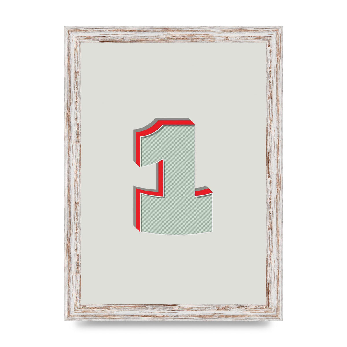 Mix Match Number 1" Wall Art - A4 framed