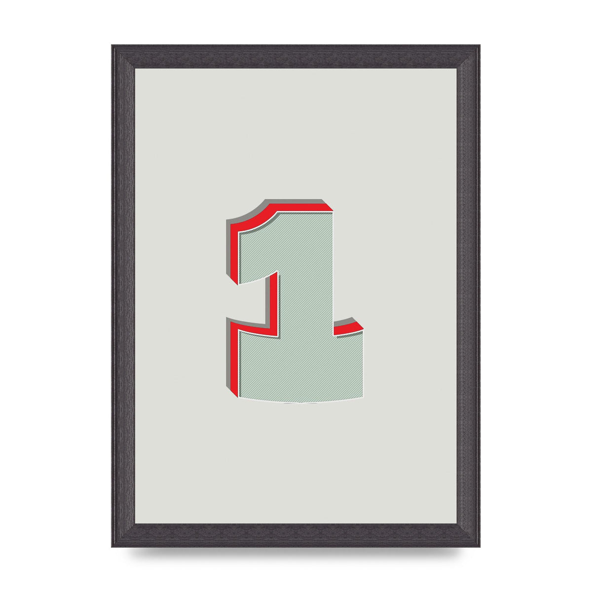 Mix Match Number 1" Wall Art - A4 framed
