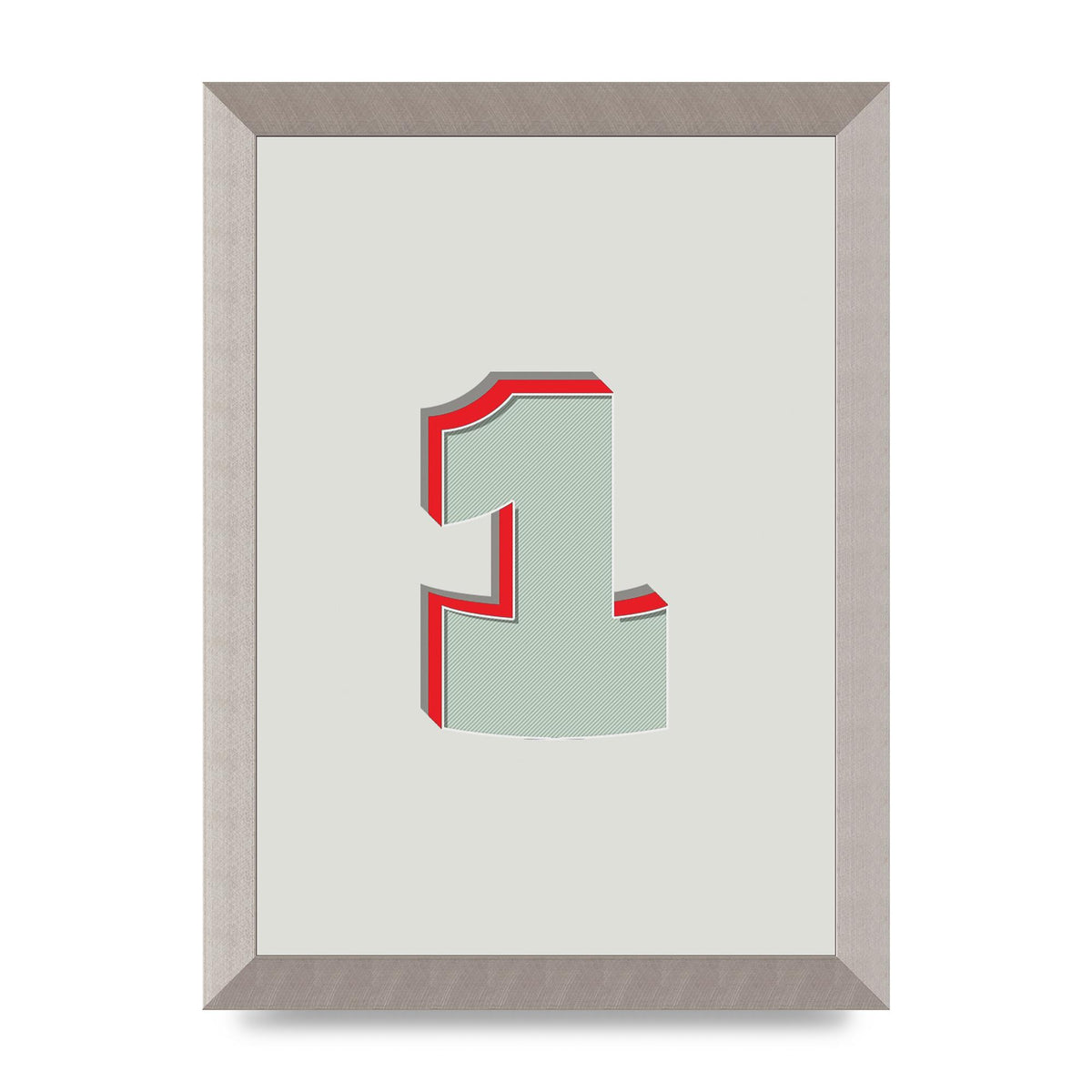 Mix Match Number 1" Wall Art - A4 framed