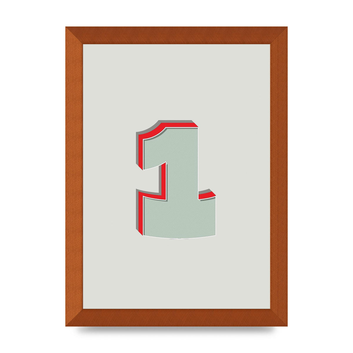Mix Match Number 1" Wall Art - A4 framed