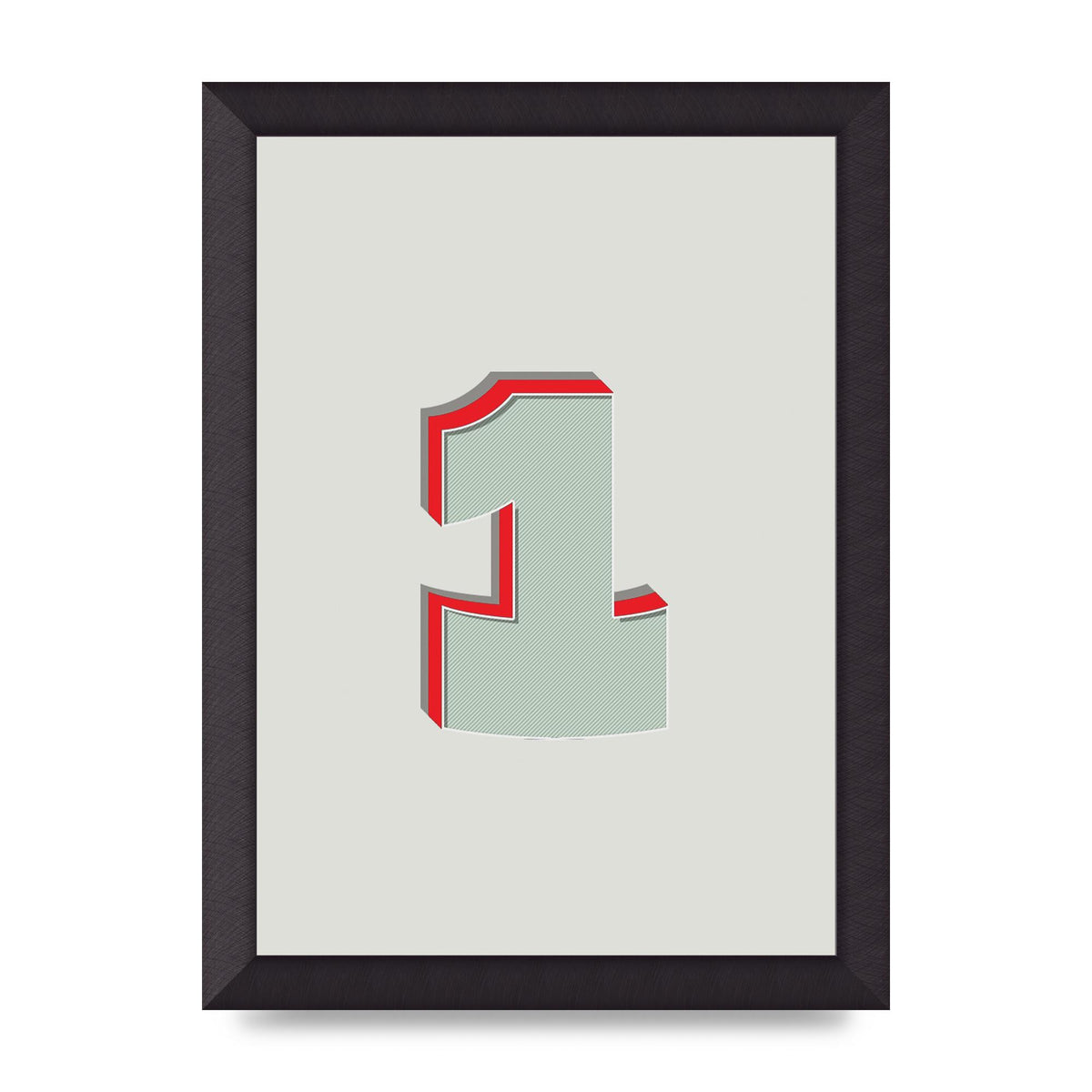 Mix Match Number 1" Wall Art - A4 framed