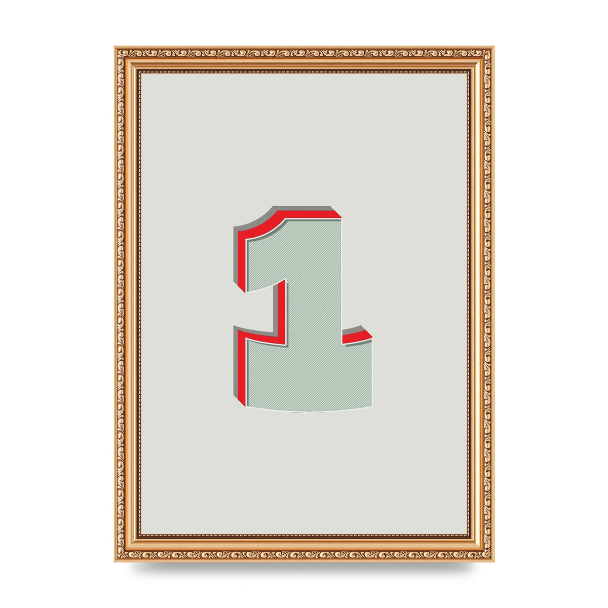 Mix Match Number 1" Wall Art - A4 framed