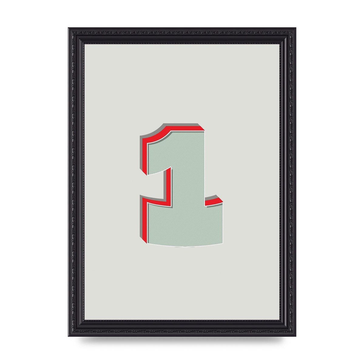 Mix Match Number 1" Wall Art - A4 framed