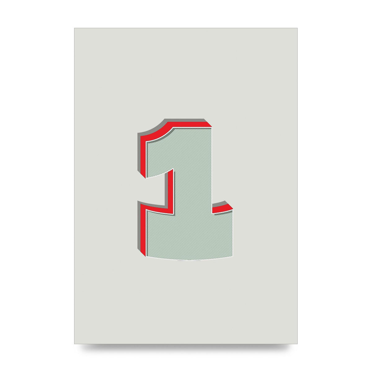 Mix Match Number 1" Wall Art - unframed print