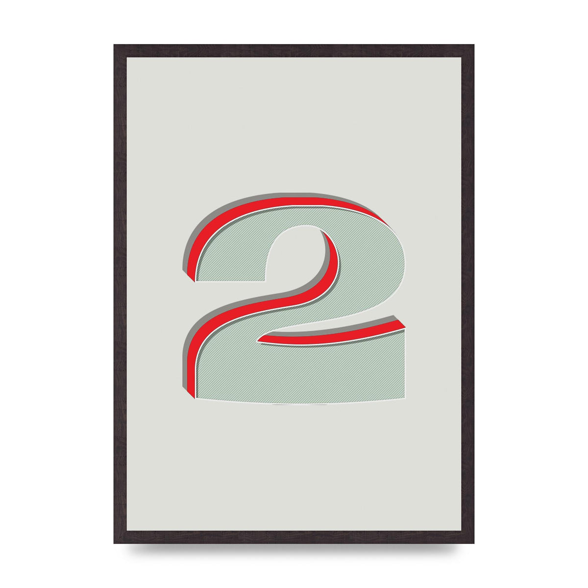 Mix Match Number 2" Art For The Home - A2 framed