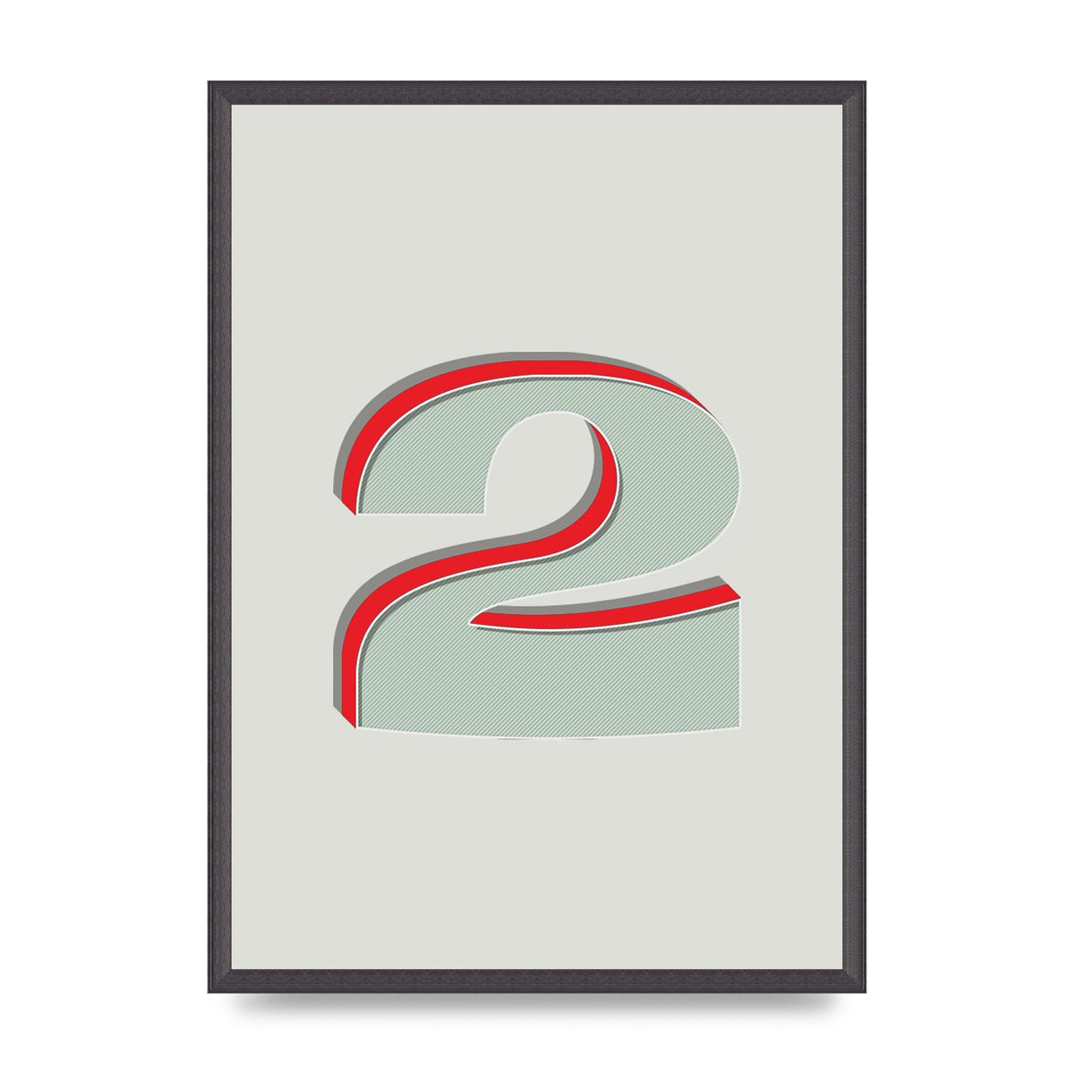 Mix Match Number 2" Art For The Home - A2 framed