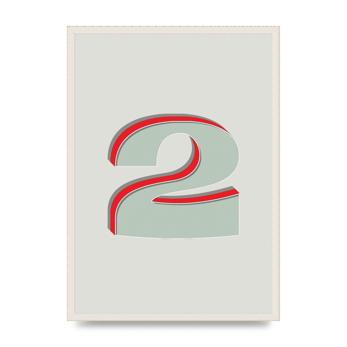 Mix Match Number 2" Art For The Home - A2 framed