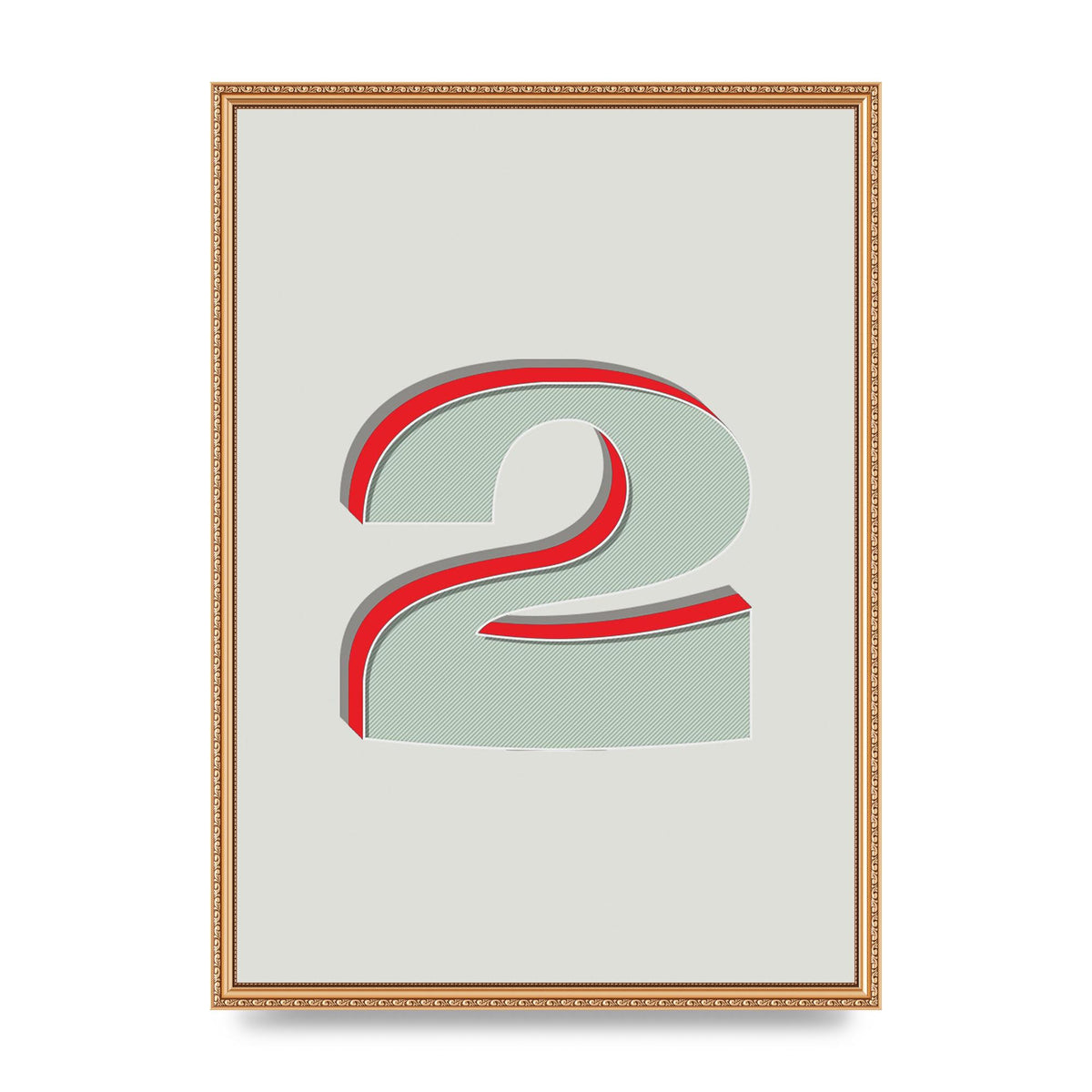 Mix Match Number 2" Art For The Home - A2 framed
