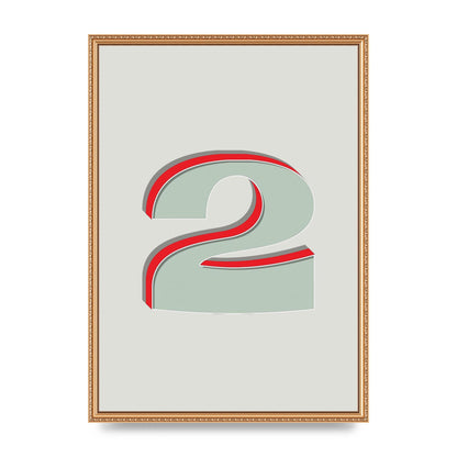 Mix Match Number 2" Art For The Home - A2 framed