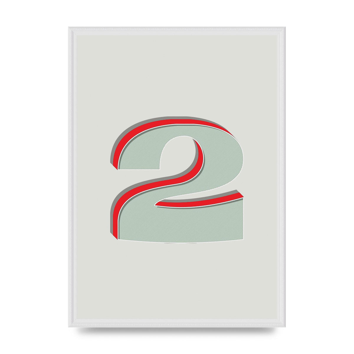 Mix Match Number 2" Art For The Home - A2 framed