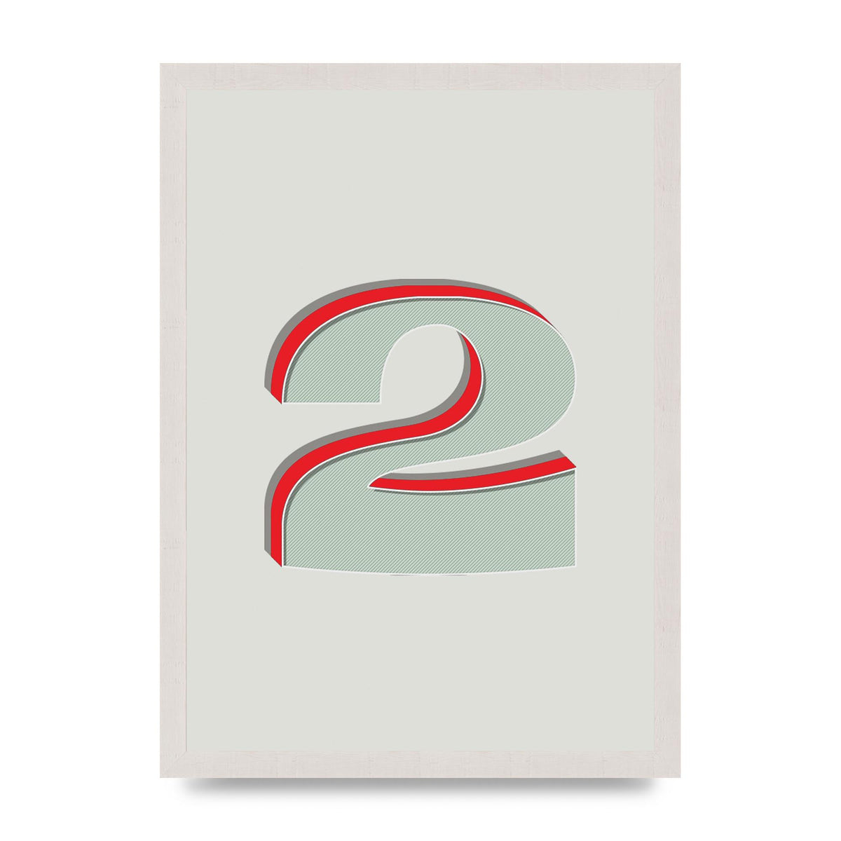 Mix Match Number 2" Art For The Home - A3 framed