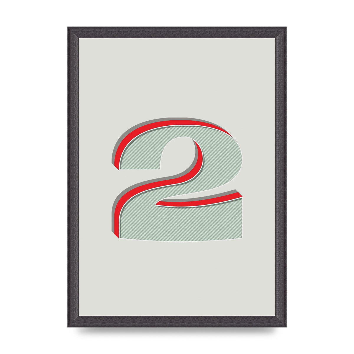 Mix Match Number 2" Art For The Home - A3 framed