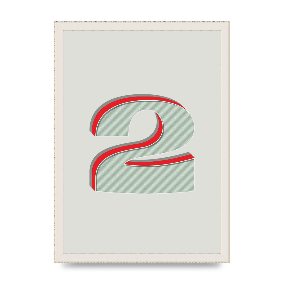 Mix Match Number 2" Art For The Home - A3 framed