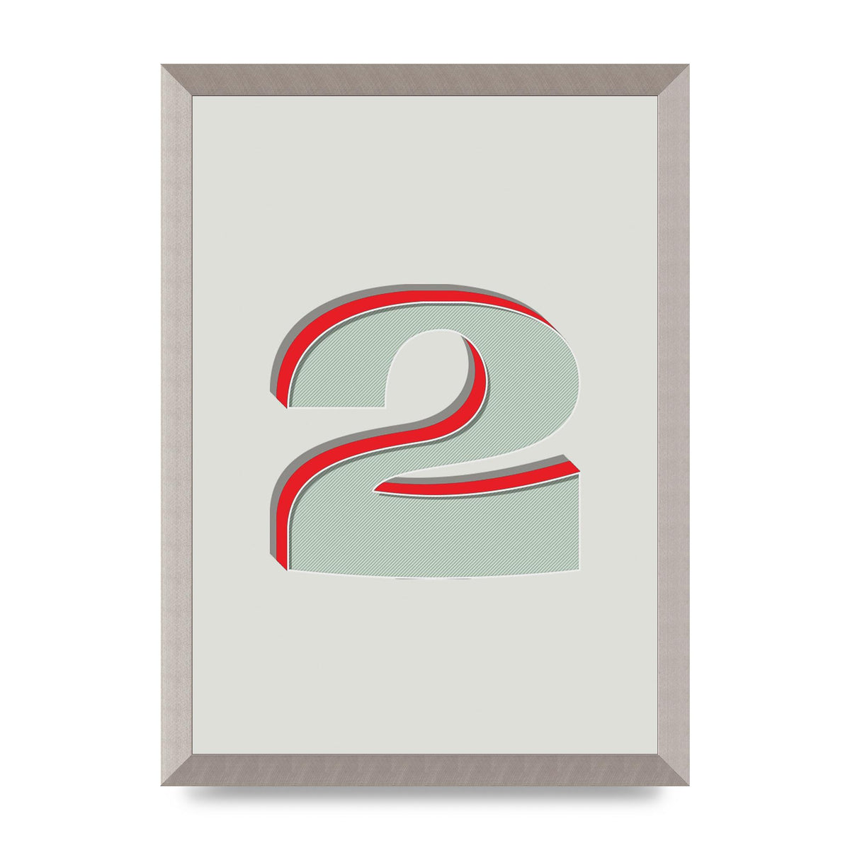 Mix Match Number 2" Art For The Home - A3 framed