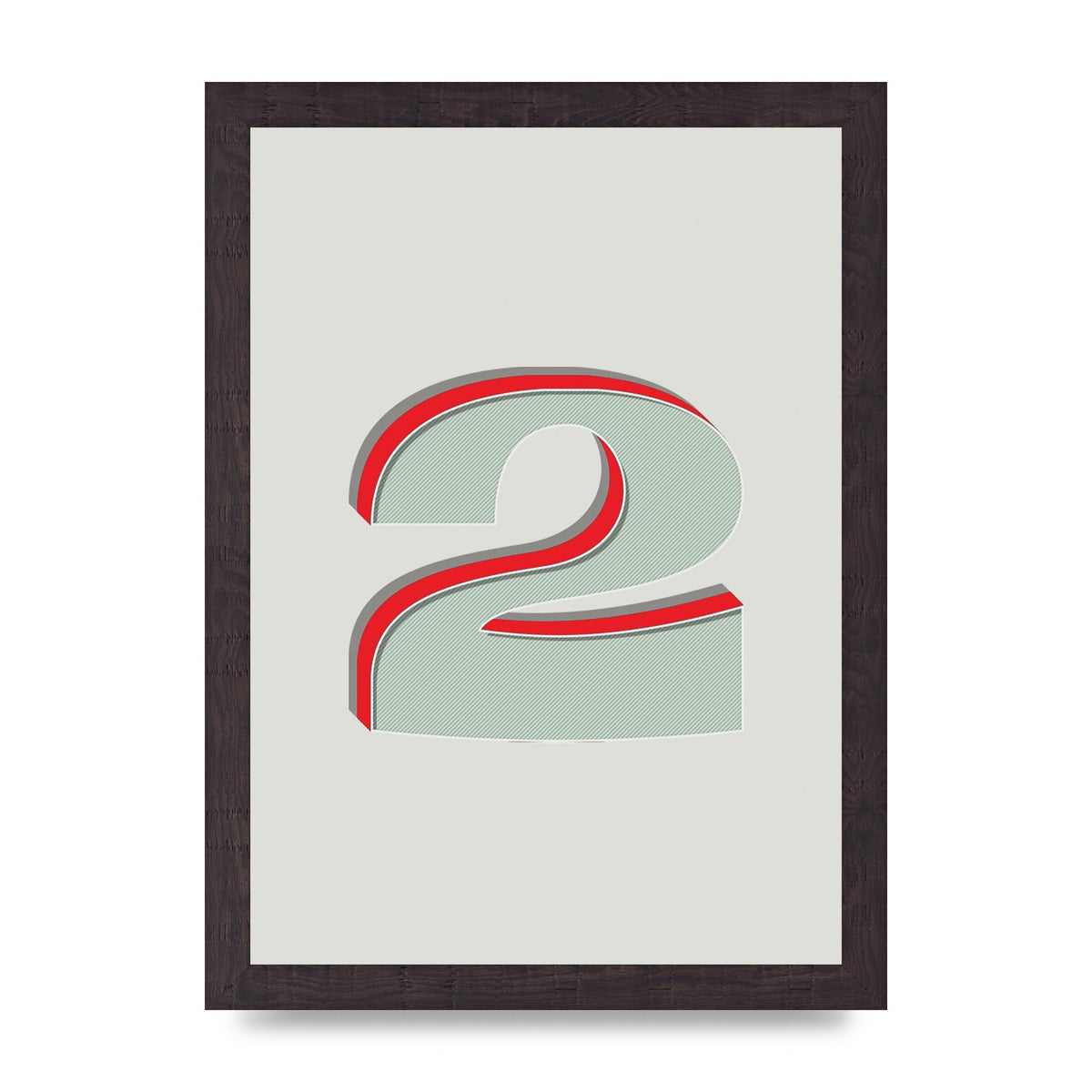 Mix Match Number 2" Art For The Home - A4 framed