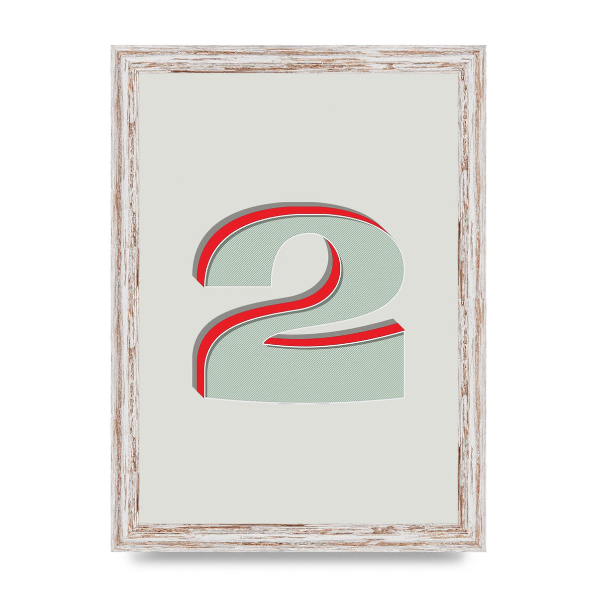 Mix Match Number 2" Art For The Home - A4 framed
