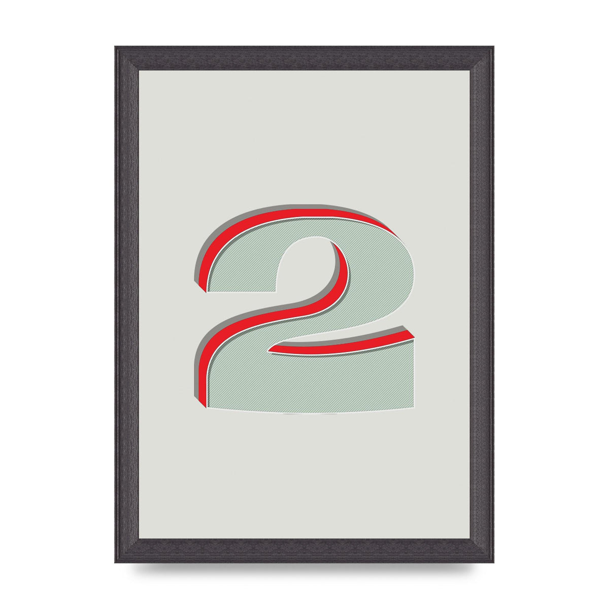 Mix Match Number 2" Art For The Home - A4 framed