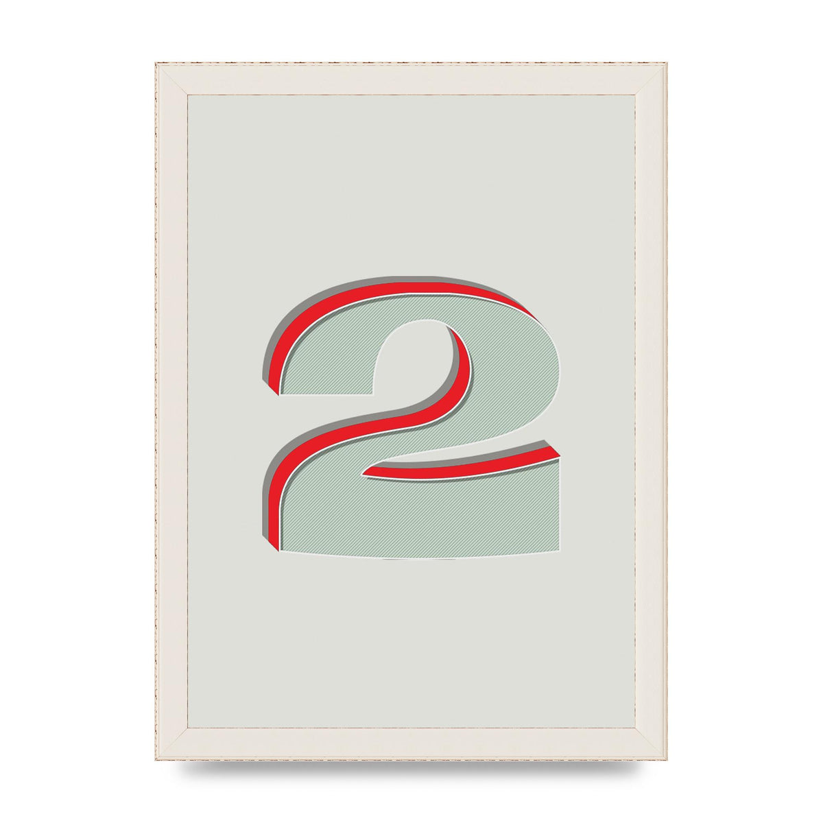 Mix Match Number 2" Art For The Home - A4 framed