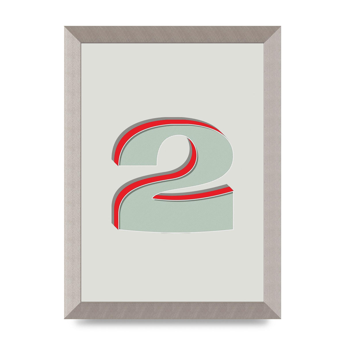 Mix Match Number 2" Art For The Home - A4 framed