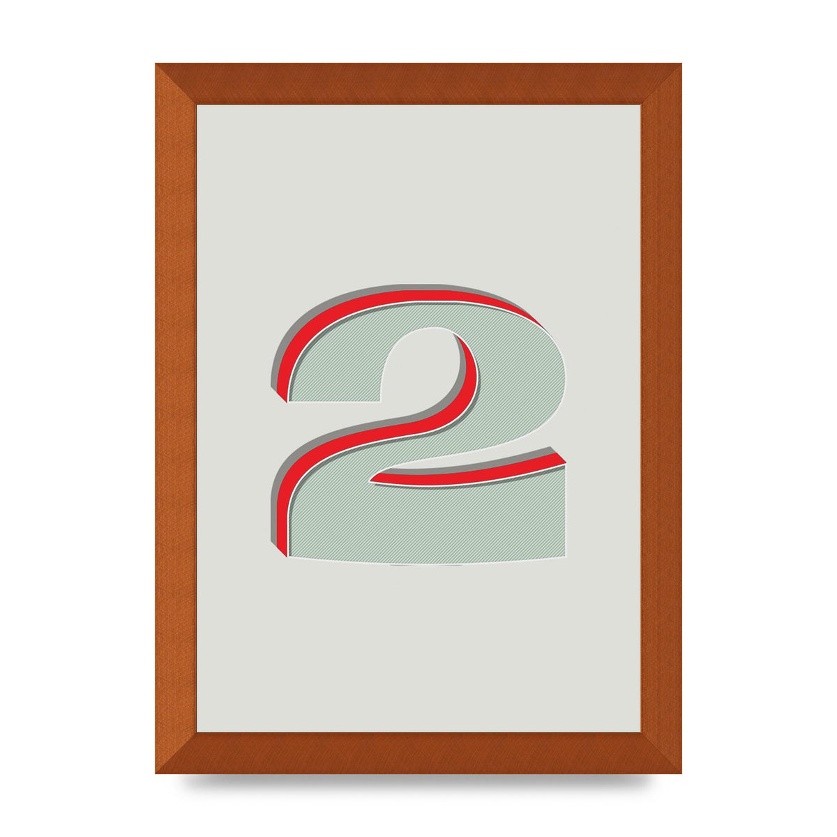 Mix Match Number 2" Art For The Home - A4 framed