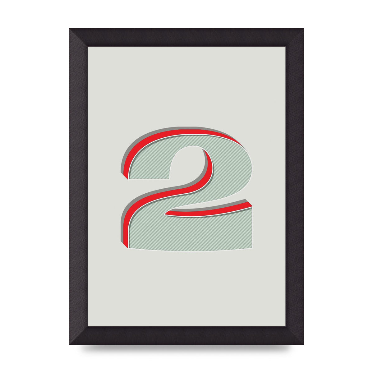 Mix Match Number 2" Art For The Home - A4 framed