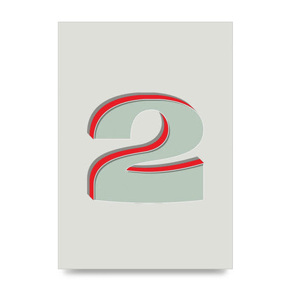 Mix Match Number 2" Art For The Home - unframed print