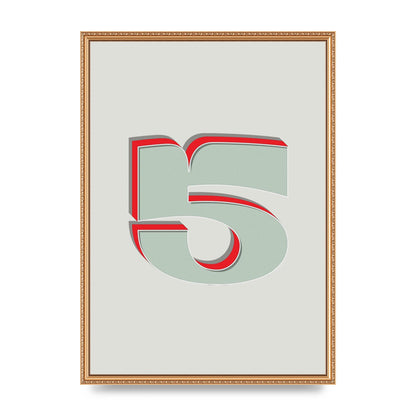Mix Match Number 5" Art For The Home - A2 framed