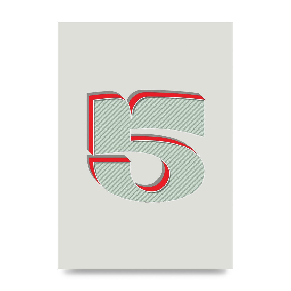 Mix Match Number 5" Art For The Home - unframed print