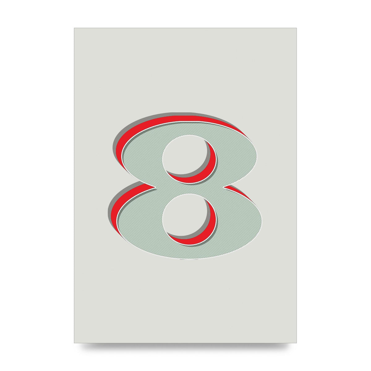 Mix Match Number 8" Art For The Home - unframed print