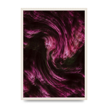 Pink Light Swirl Pattern Printed Poster - A2 framed