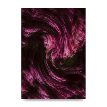 Pink Light Swirl Pattern Printed Poster - unframed print