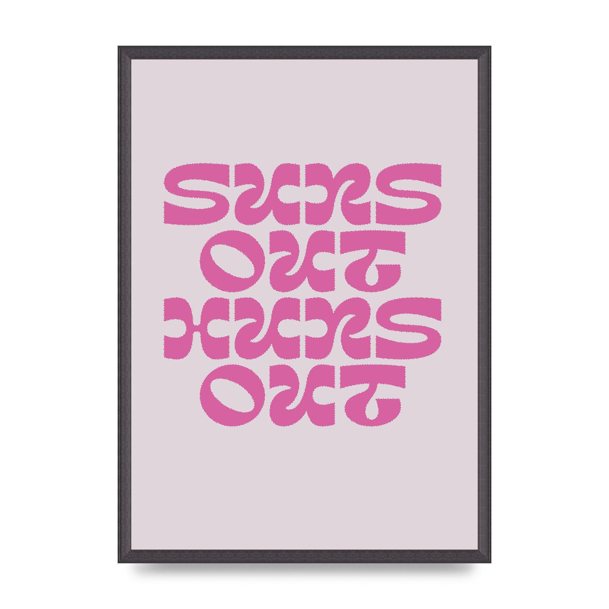 Suns Out Huns Out Quote" Wall Art - A2 framed