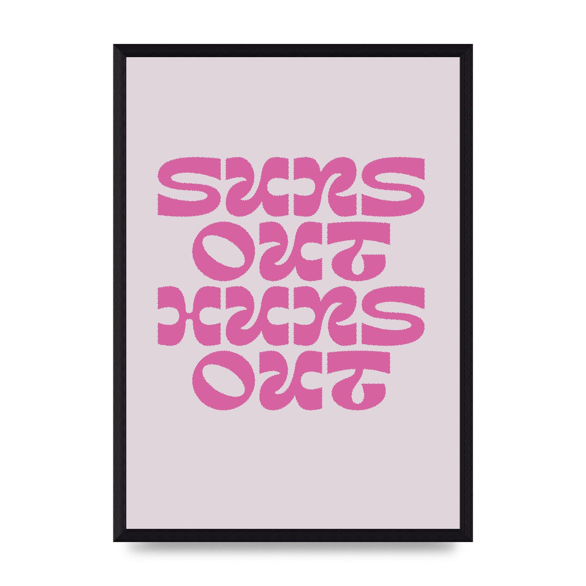 Suns Out Huns Out Quote" Wall Art - A3 framed