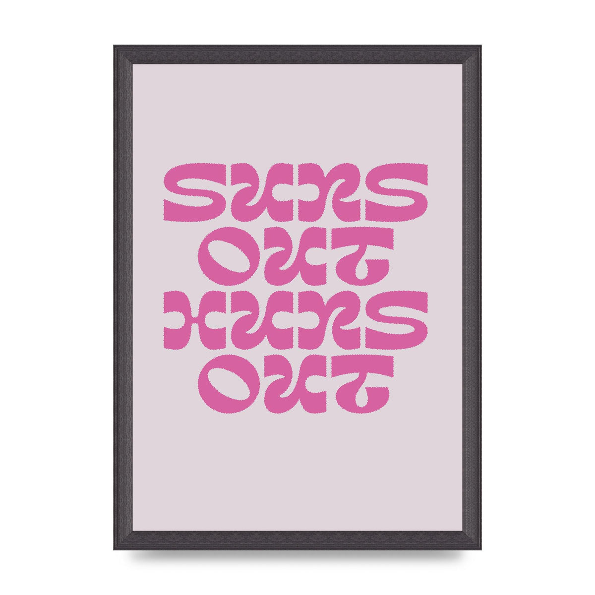 Suns Out Huns Out Quote" Wall Art - A3 framed