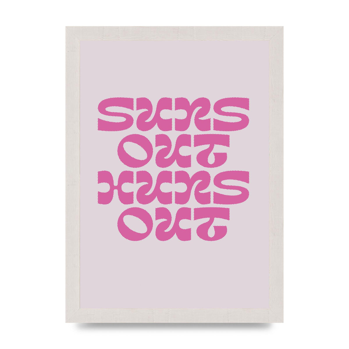 Suns Out Huns Out Quote" Wall Art - A4 framed