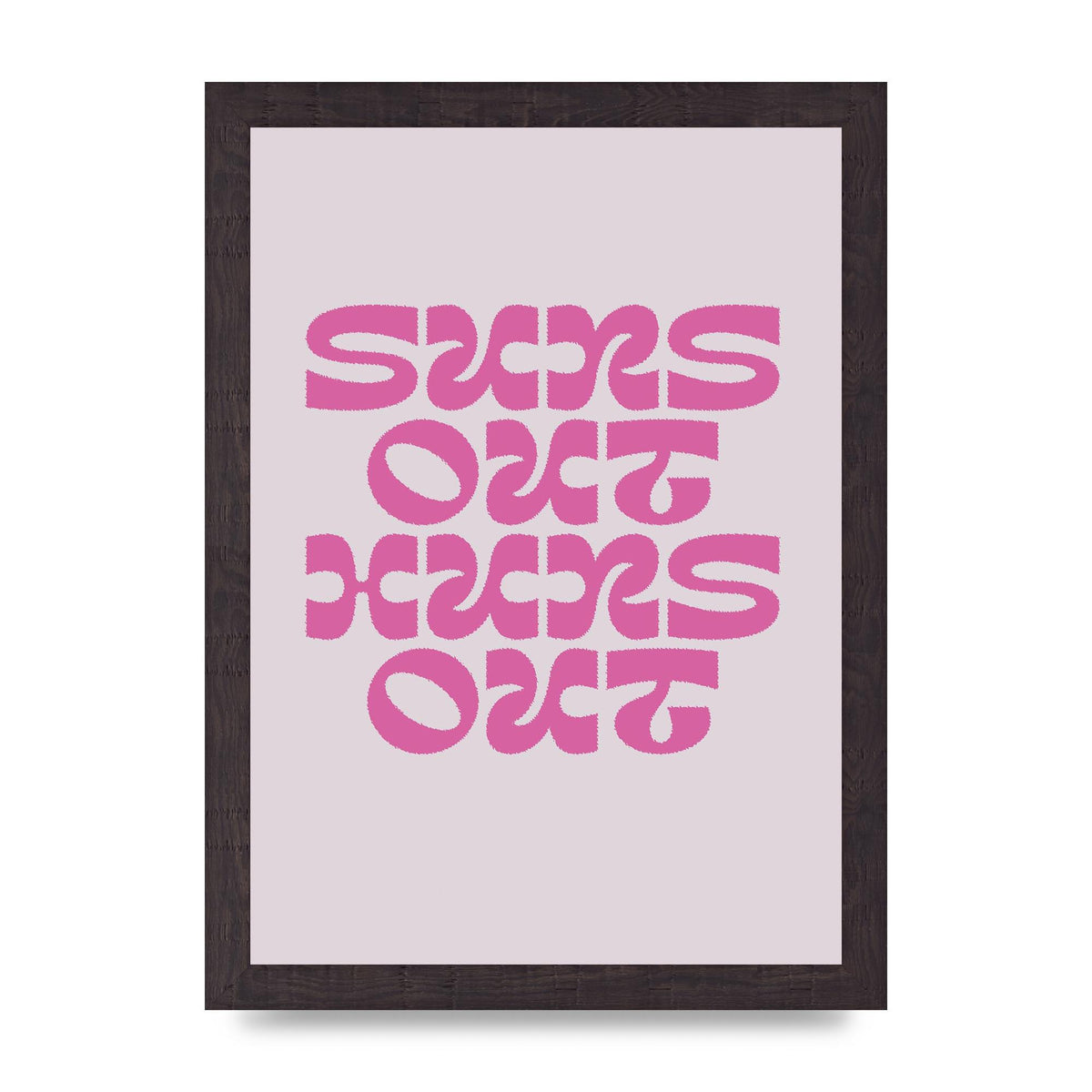 Suns Out Huns Out Quote" Wall Art - A4 framed