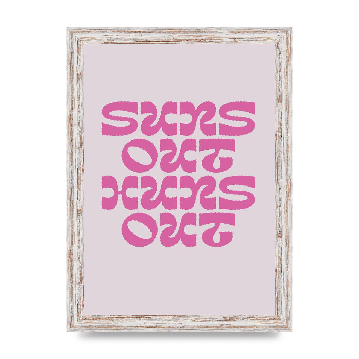 Suns Out Huns Out Quote" Wall Art - A4 framed
