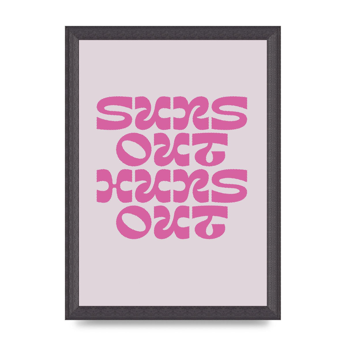 Suns Out Huns Out Quote" Wall Art - A4 framed