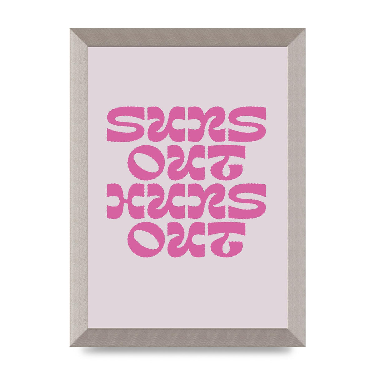 Suns Out Huns Out Quote" Wall Art - A4 framed