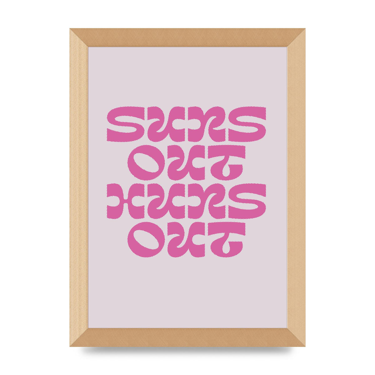 Suns Out Huns Out Quote" Wall Art - A4 framed