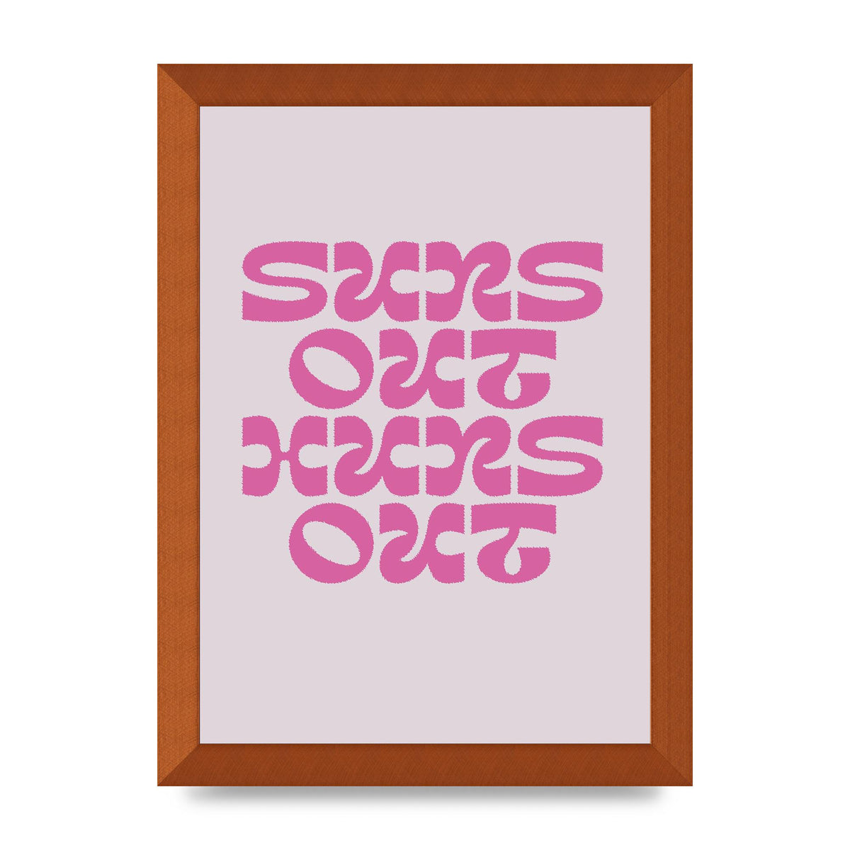 Suns Out Huns Out Quote" Wall Art - A4 framed