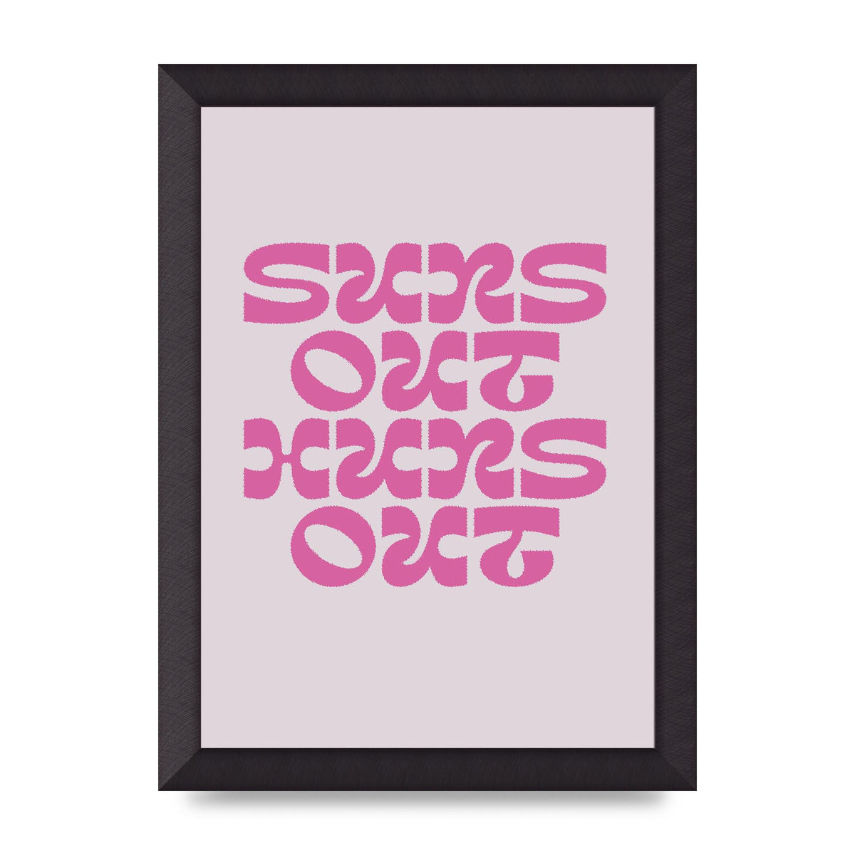 Suns Out Huns Out Quote" Wall Art - A4 framed