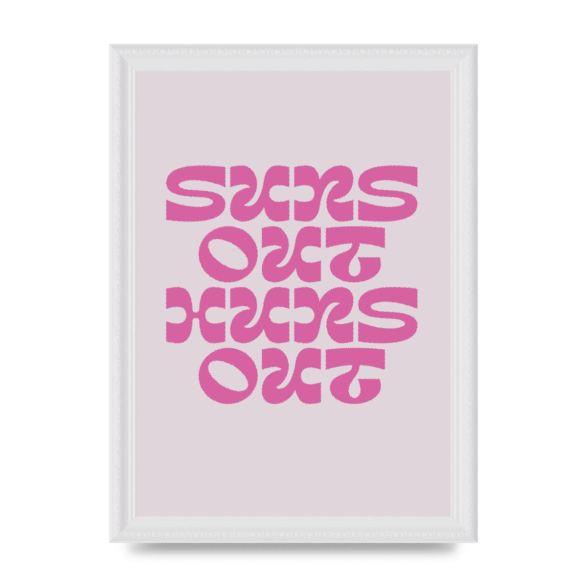 Suns Out Huns Out Quote" Wall Art - A4 framed